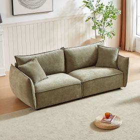 MH88" Modern Living Room Sectional, Wide Living Room Sectional, Stylish Chenille Triple Sectional with Extra 2 Pillows