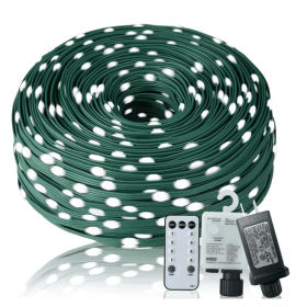 Christmas Rope Lights,1000LED 328Ft Outdoor Decorative String Strobe (Option: As picture)